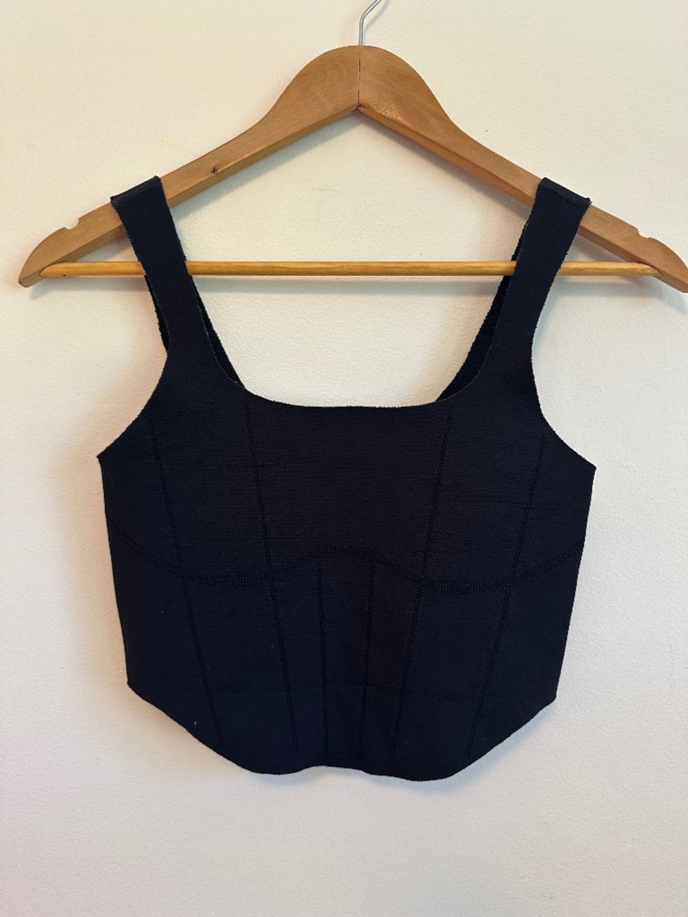 FP Movement by Free People Strong Core Corset Crop in Black | Size XS/S